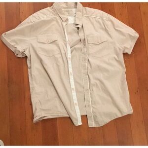 Guess Cream Casual Button Down Shirt